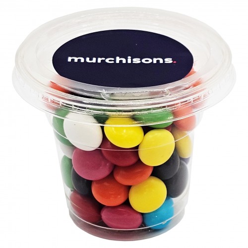 Tub filled with Choc Beans